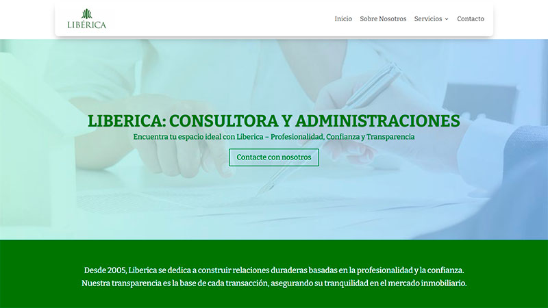 Sitio web liberica.es